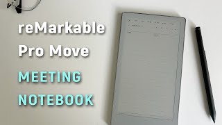 reMarkable Paper Pro Move Templates - reMarkable Meeting Notebook