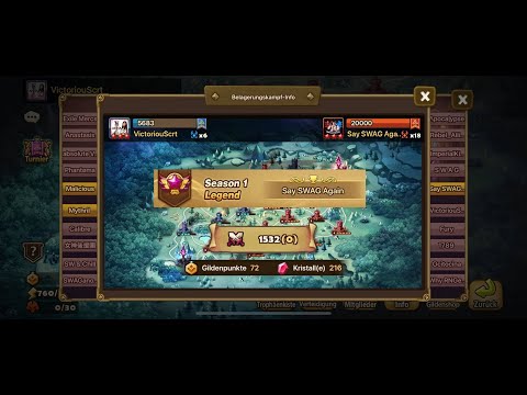 Siege Turnier Halbfinale vs Say SWAG Again - Summoners War