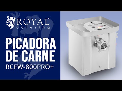 vídeo - Picadora de carne - 800 kg/g - industrial