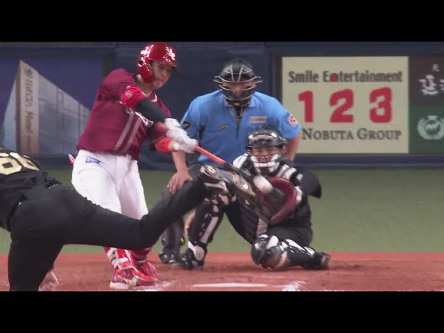 【7回表】更に突き放す!! イーグルス・鈴木大地 綺麗に捉えセンターへタイムリーヒット!!  2024年8月14日 オリックス・バファローズ 対 東北楽天ゴールデンイーグルス