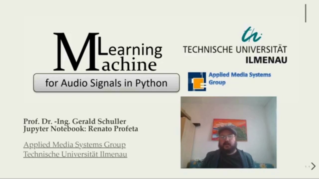 Machine Learning for Audio Signals in Python - Full Course - Ilmenau University of Technology