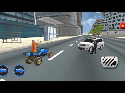 us police hummer car quad bike police - driving simulator - best Android gameplay#9