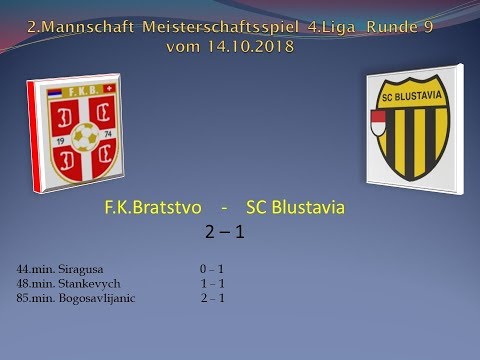 2.Mannschaft Meisterschaft 4.Liga F.K.Bratstvo - SC Blustavia
