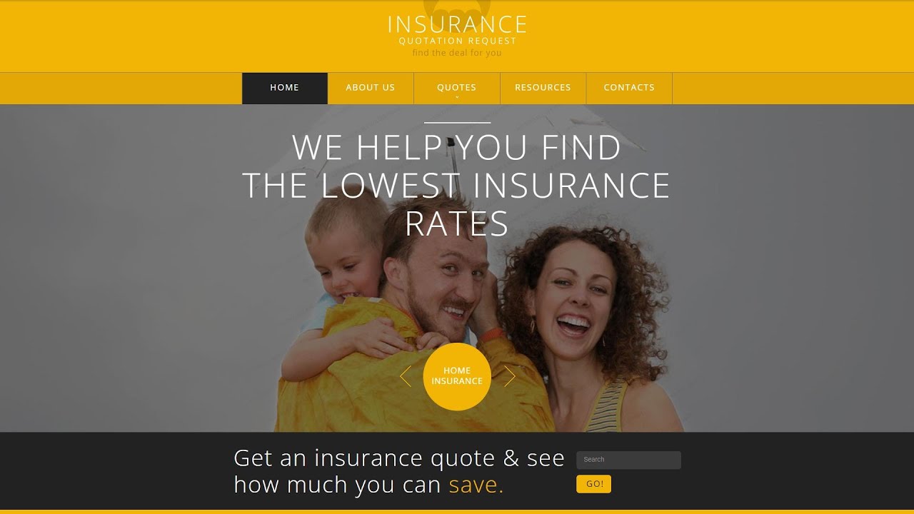 Insurance Responsive Website Template - 48415