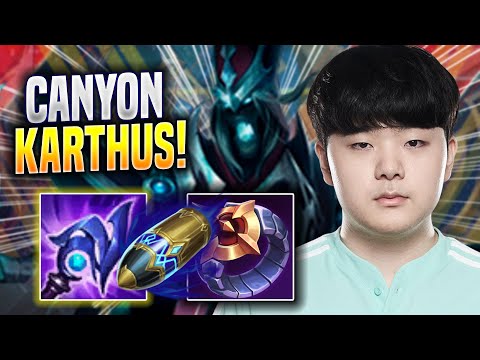 CANYON CHILLING WITH KARTHUS! - DK Canyon Plays Karthus JUNGLE vs Fiddlesticks! | Season 2022