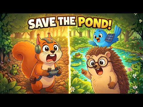 Tiny Heroes Save the Pond 🐸💧 | The Backyard Mystery Squad | Kids Story