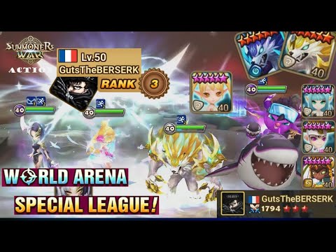 WORLD ARENA SPECIAL LEAGUE | RANK 3 - GutsTheBERSERK TEAM | RTA | Highlights - Summoners War