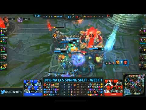 TSM VS TL Last Moment of the Game NA LCS Spring 2016