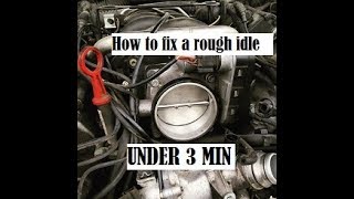 How to fix a rough Idle: How to clean a throttle body and air flow sensor