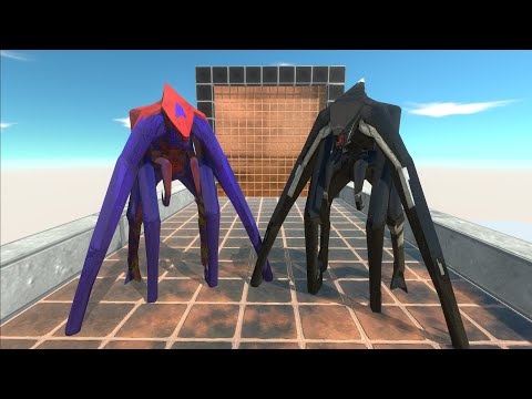 MUTO FEMALE SUPERMAN & MUTO FEMALE T - REX BLACK DEATH RUN  - Animal Revolt Battle Simulator