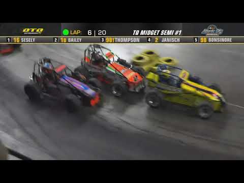 Boardwalk Hall | Atlantic City TQ Midget Qualifying Features | 1/28/22