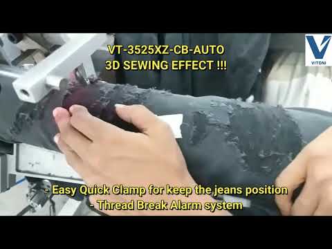 VITONI VT 3525XZ CB AUTO NEW SLIM ROUND CYLINDER BED PATTERN SEWER WITH 3D EFFECT !!!