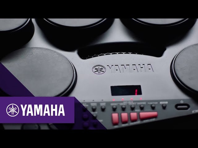 Vídeo relacionado con Yamaha DD-75 - Batería electrónica portátil con 8 pads de batería sensibles a la pulsación, conjunto con control de volumen y conexión para auriculares, color Negro