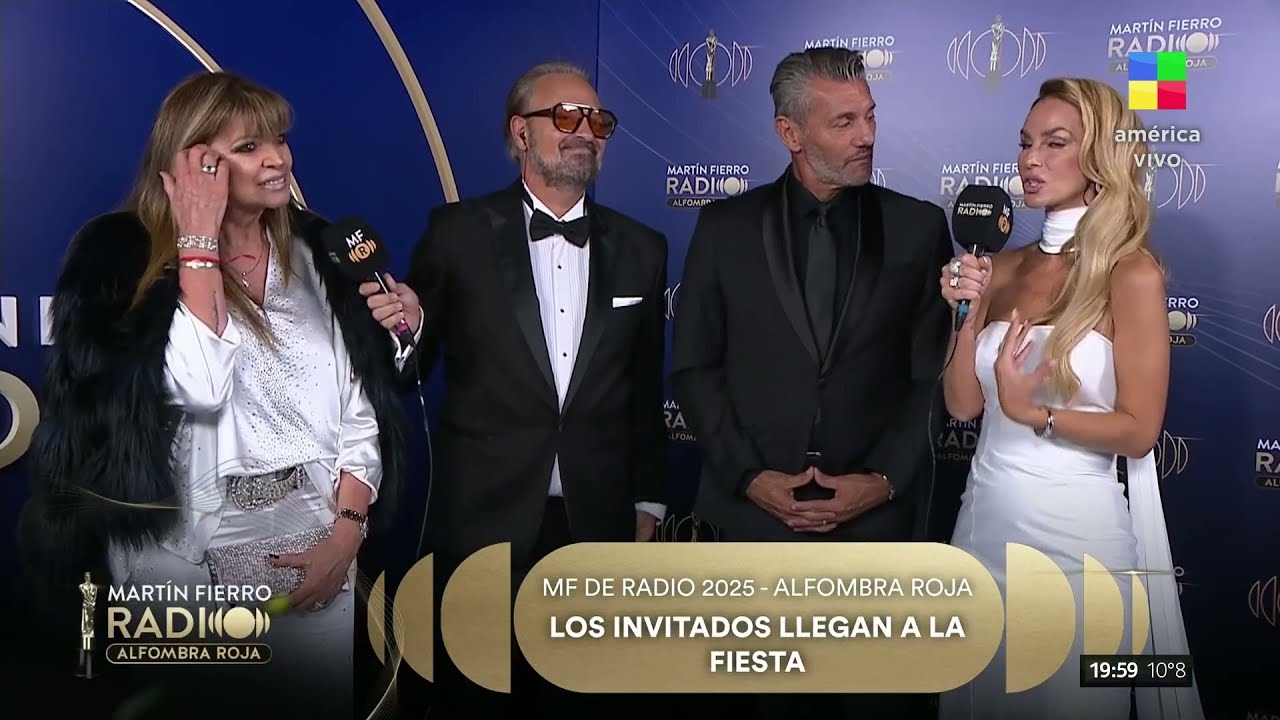 ⭐️LA ALFOMBRA ROJA DE LOS MARTÍN FIERRO DE RADIO: SEGIO GOYCOECHEA, ADRIANA SALGUEIRO Y MÁS