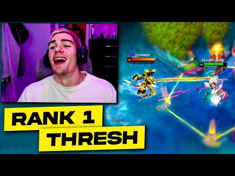 How The Best Rank 1 Thresh Smurfs In LoL