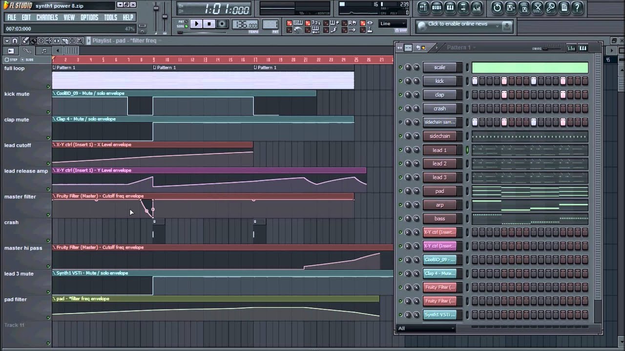 Trance Tutorial in Fl Studio and Synth 1 + free DOWNLOAD