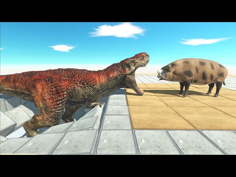 100 Piranha Trap Under the Floor - Animal Revolt Battle Simulator