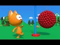 Learn numbers with a balls game - Meow Meow Kote Kitty cartoons for Kids