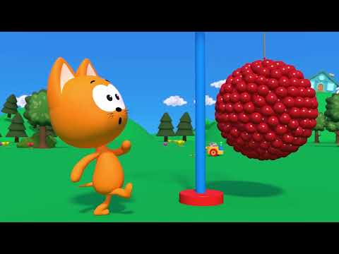 Learn numbers with a balls game – Meow Meow Kote Kitty cartoons for Kids