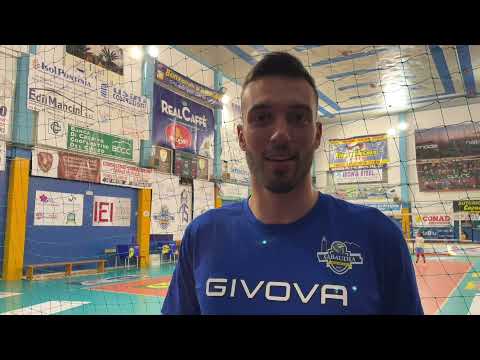 Gabriele Tognoni (Opus Sabaudia) parla dopo la vittoria di Palmi e prima di Casarano