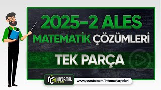 2025 ALES/2 Matematik Soruları ve Çözümleri | TEK PARÇA