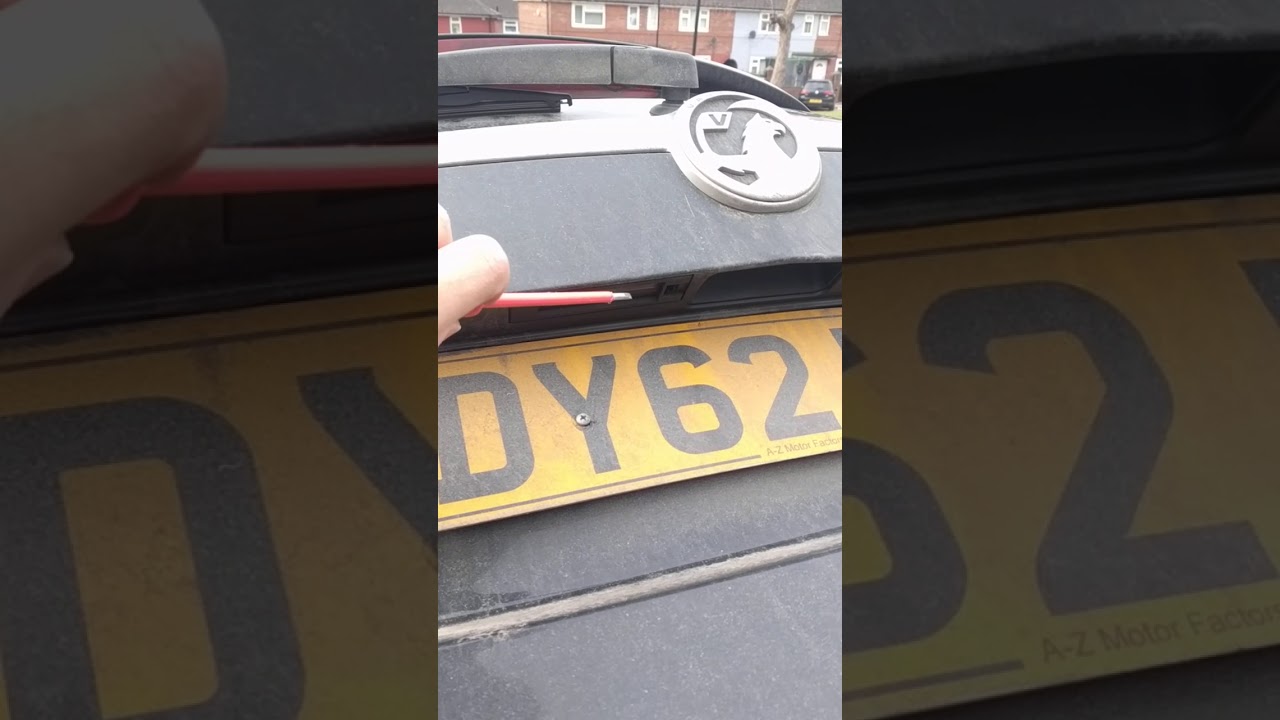 fixing vauxhall insignia sports tourer estate tailgate boot - opening switch replacement (video 1/3)