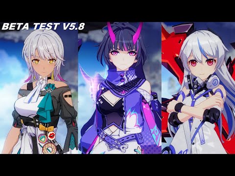 Beta Test v5.8 New outfits showcase - Honkai Impact 3