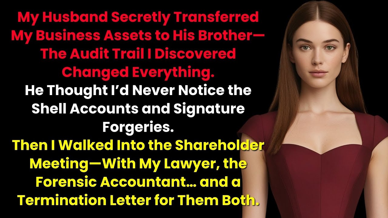 My Husband Secretly Transferred My Business Assets to His Brother—The Audit Trail I Discovered...