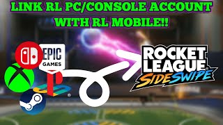 How to Link Rocket League PC/Console account with Rocket League Sideswipe!!