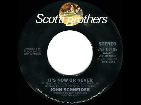 1981 HITS ARCHIVE: It’s Now Or Never - John Schneider  (stereo 45)