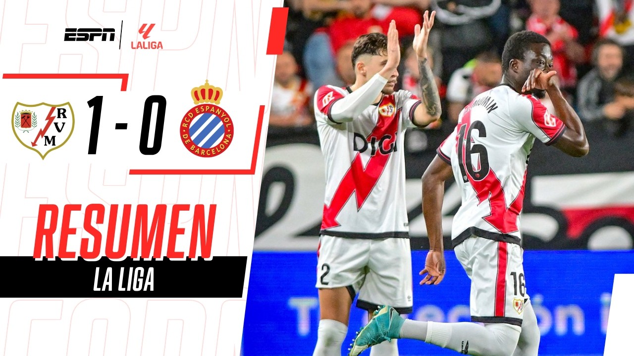 TRIUNFAZO AGÓNICO DEL RAYO ANTE EL ESPANYOL EN VALLECAS | Rayo Vallecano 1-0 Espanyol | RESUMEN