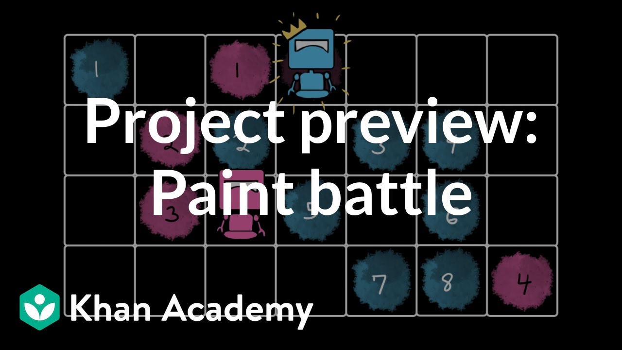 Project preview: Paint battle | Intro to CS - Python | Khan Academy