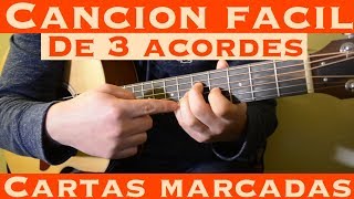 Cartas Marcadas - Cancion Facil de 3 Tonos para Principiantes (Tutorial Guitarra) Miguel y Miguel