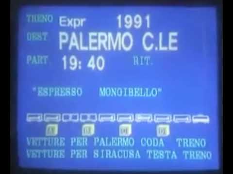 Annuncio treno espresso "Mongibello", Stazione Milano Centrale, 2008