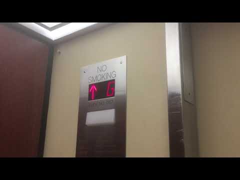Modernized Otis hydraulic elevator - David Lawrence Hall - University of Pittsburgh - PA