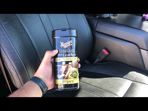 How I Clean My Katzkins Leather Seats. Meguiars Leather Cleaner and Conditioner!