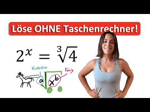 🦊 Exponentialgleichung OHNE Logarithmus lösen | Eselsbrücke KUTSCHE und KÖNIG | Exponent gesucht