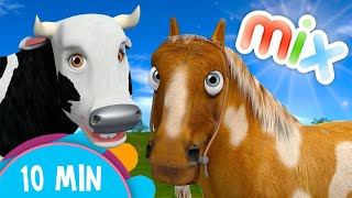 Cow's and Horses Songs Mix -  Kids Songs & Nursery Rhymes