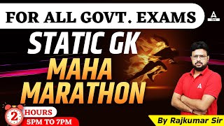 FOR ALL GOVT. EXAMS Static GK Maha Marathon By Rajkumar Sir