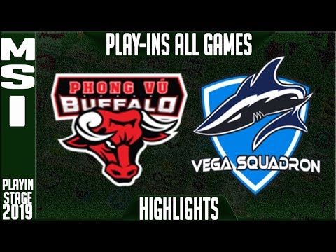 PVB vs VEG Highlights ALL GAMES | MSI 2019 Play-in Knockouts | Phong Vu Buffalo vs Vega Squadron