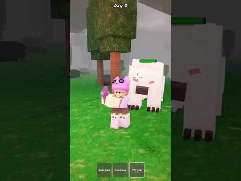 Angry polar bear in 99 nights in the Forest 🐻‍❄️ #roblox #99nightsimtheforest #update