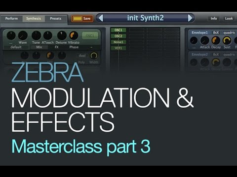 Free Download Zebra Modulation and FX Masterclass TUTORiAL