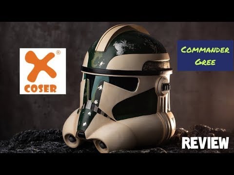 Xcoser Star Wars The Clone Wars Commander Gree Phase II Helmet Unboxing & Review #commandergree