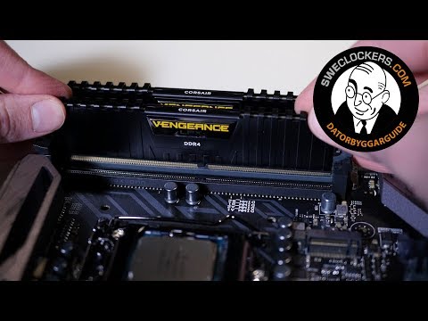 Datorbyggarguide - Installera RAM-minne (DDR4)