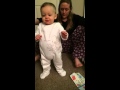 Mum's face at baby's first step