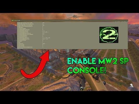 How To Enable Mw2 Singleplayer Console | Modern Warfare 2 Tutorial | Mw2 PC
