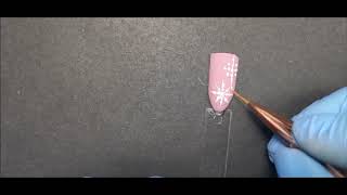 Fiocco di neve super facile aka Nail art ciompette n. 3