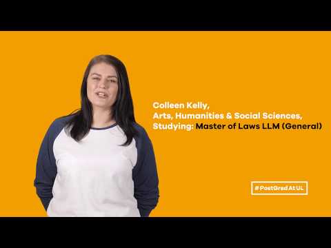 #PostGradAtUL | Meet the postgrads - Colleen Kelly