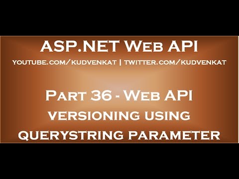 Web API versioning using querystring parameter