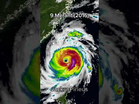 10 Strongest Typhoons That Hits In Taiwan (2023 Version) #shorts